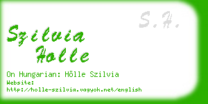 szilvia holle business card