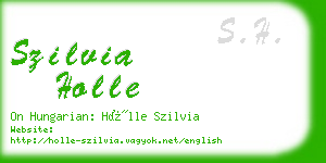 szilvia holle business card